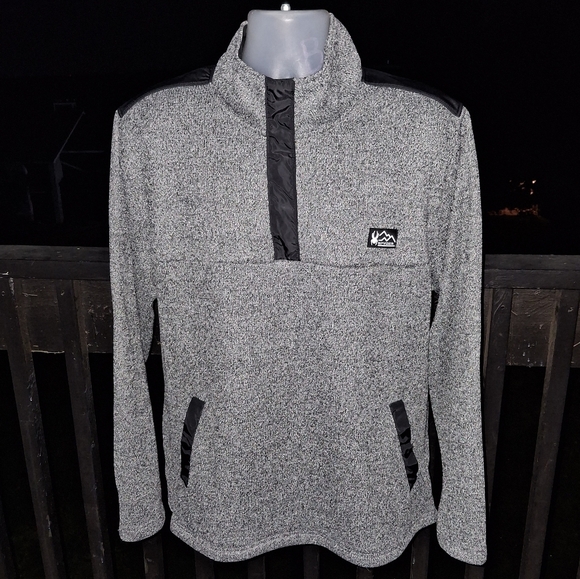Spyder Sweater Pullover Fleece Lined Half Button  Size L - Picture 1 of 3